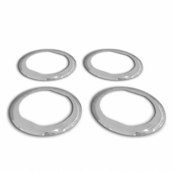 FAMS OTO AKSESUAR Dacia Logan Krom Havalandırma Çerçevesi 4 Prç. 2005-2012 P. Çelik - Resim 2