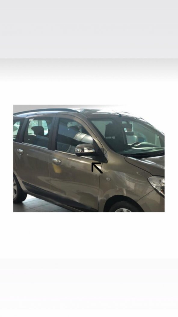 FAMS OTO AKSESUAR Dacia Lodgy Krom Ayna Kapağı 2 parça PASLANMAZ ÇELİK 2012 üzeri - 1