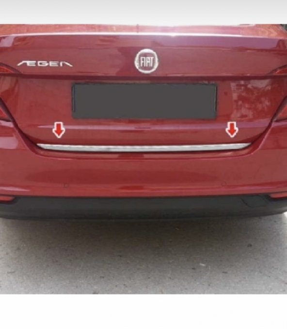 FAMS OTO AKSESUAR Fiat Egea Krom Bagaj Alt Çıtası 2015 Üzeri P. Çelik (SEDAN) - 1