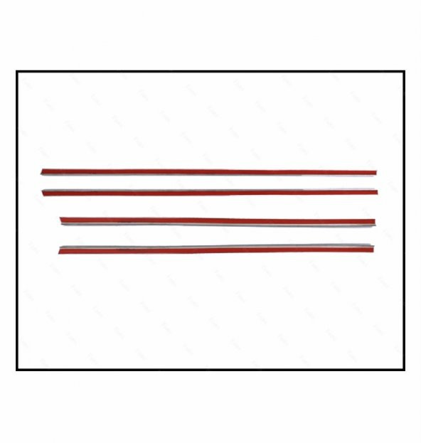 FAMS OTO AKSESUAR Chevrolet Aveo SEDAN Krom Cam Çıtası 4 parça P.ÇELİK 2005-2011 - 3