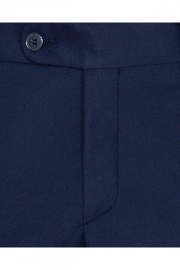 Slim Fit Lacivert Erkek Kumaş Pantolon - 2