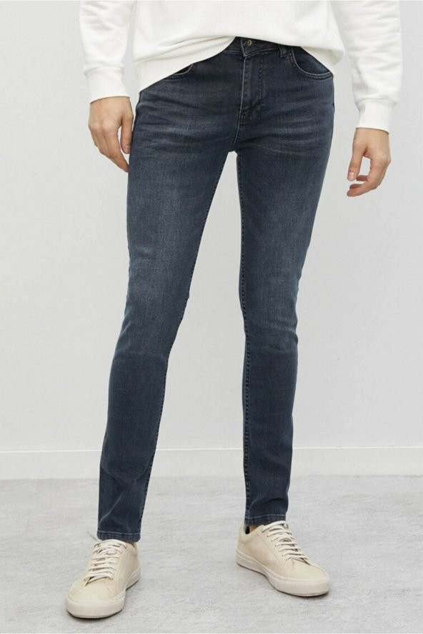 Erkek Jean Pantolon Indigo - 3