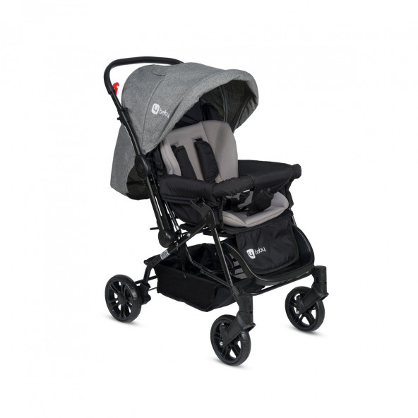 4 Baby Olympus Çift Yönlü Bebek Arabası Gri