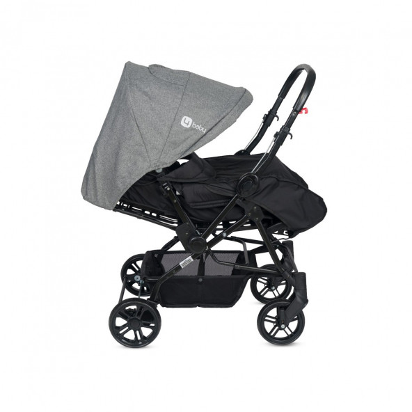 4 Baby Olympus Çift Yönlü Bebek Arabası Gri - 2