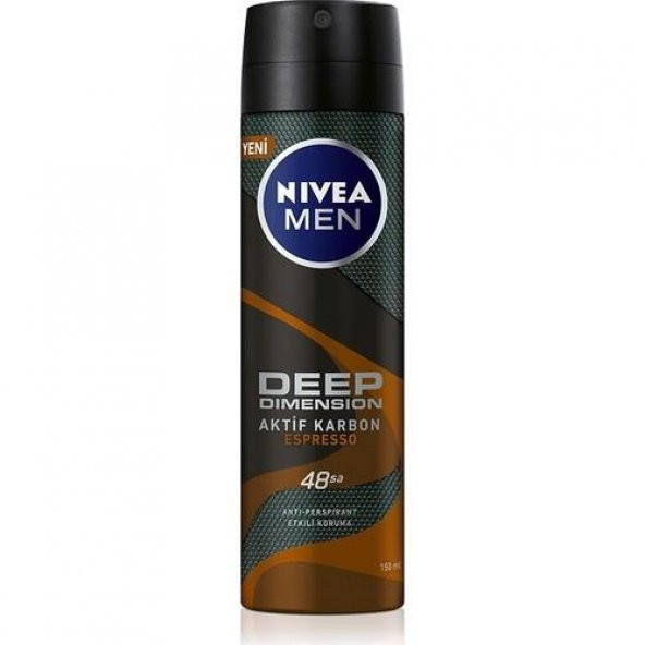 Nivea Men Deep Dimension Espresso Sprey Deodorant 150ML