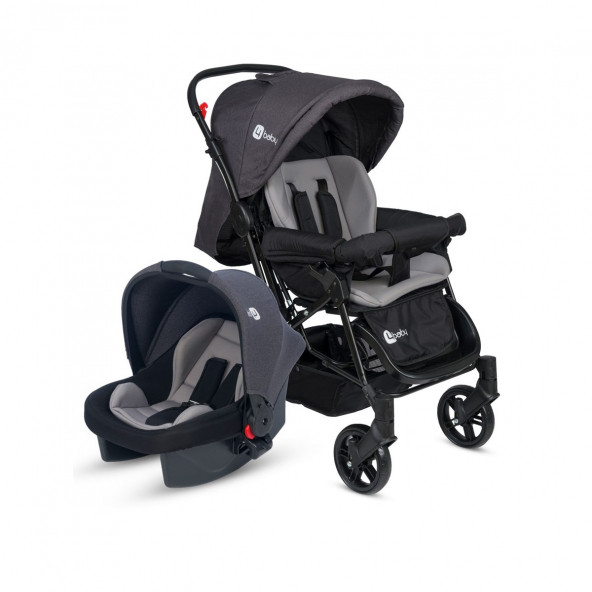 4 Baby Olympus Travel Sistem Bebek Arabası Gri - 6