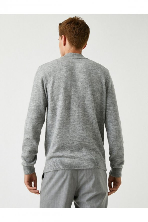 Yarım Balıkçı Yaka Basic Kazak - 4