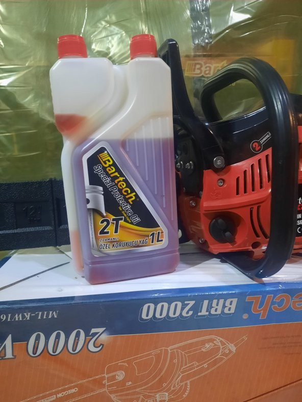ÖZEL MOTOR KORUYUCU 2T YAĞ 1 Litre BARTECH KIRMIZI MOTOR YAĞ KORUYUCU - 2