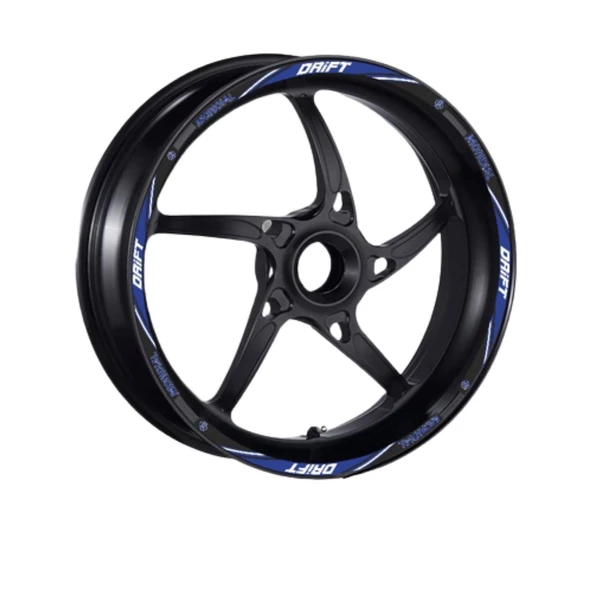 Mondial Drift L Uyumlu Mavi 1 Set Jant Şeridi - Resim 2