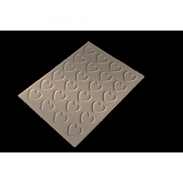 SİLİKON MAKARON  BEYAZ KALP 26029