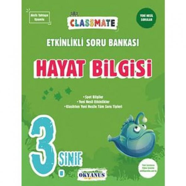 OKYANUS 3.SINIF HAYAT BİLGİSİ CLASSMATE SORU BANKA