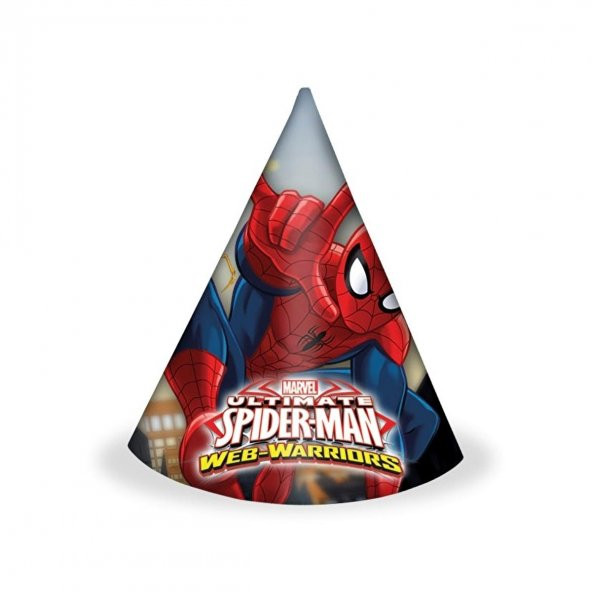 ŞAPKA PARTY LİSANSLI SPIDERMAN 6 LI