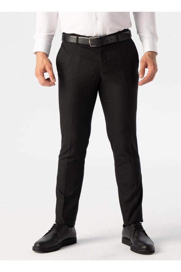 Normal Bel Normal Paça Slim Fit Siyah Erkek Pantolon Pn1014400284 - 2