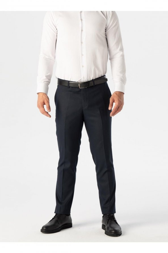 Normal Bel Normal Paça Slim Fit Lacivert Erkek Pantolon Pn1014400284 - Resim 2