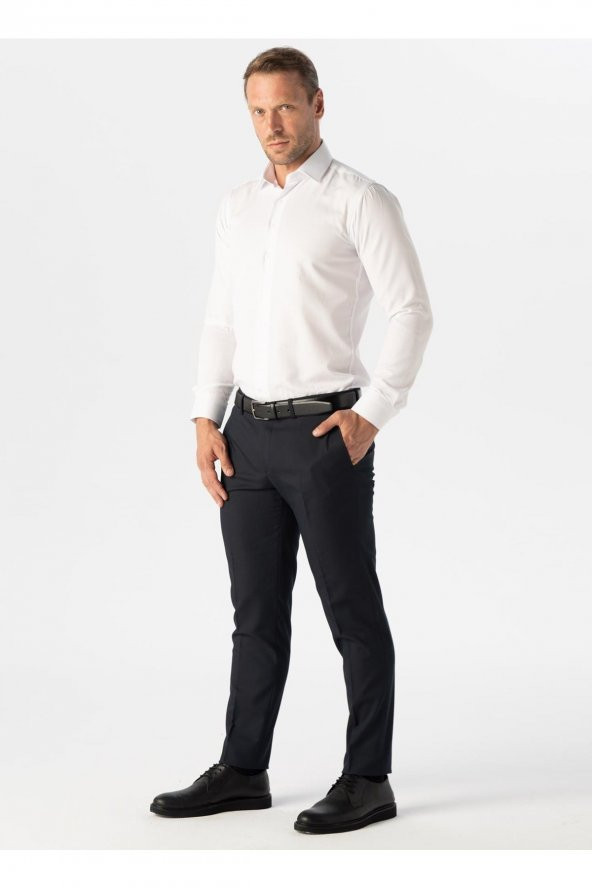 Normal Bel Normal Paça Slim Fit Lacivert Erkek Pantolon Pn1014400288