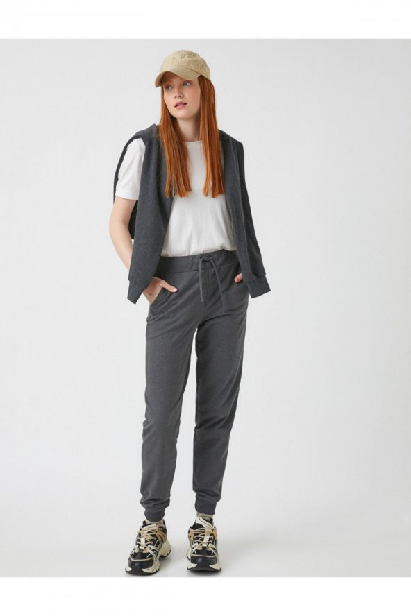 Beli Lastikli Jogger Eşofman Altı - 2