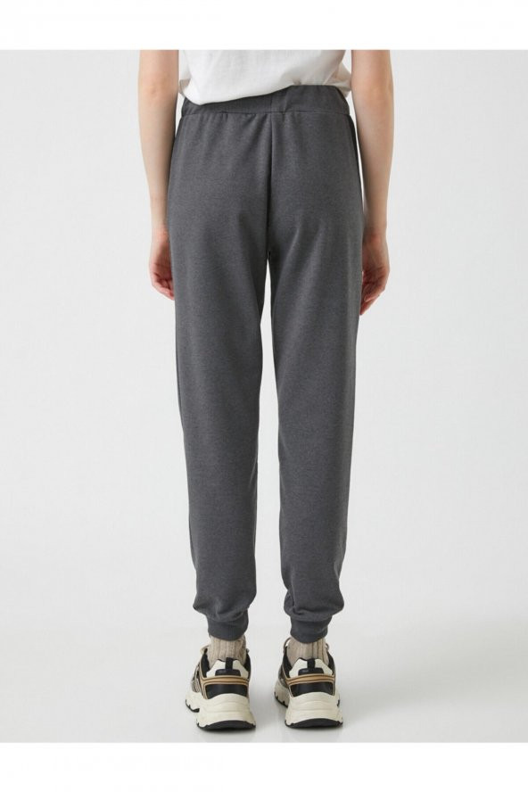 Beli Lastikli Jogger Eşofman Altı - 4