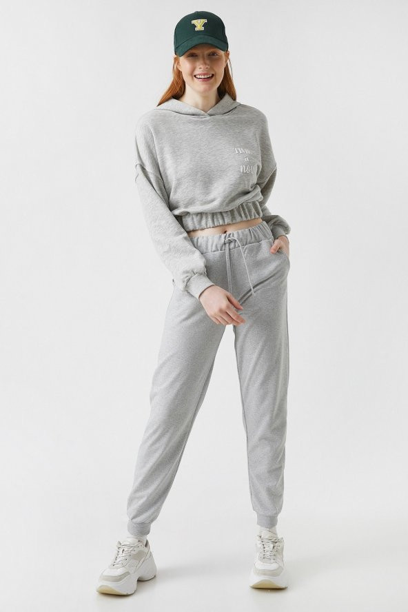Beli Lastikli Jogger Eşofman Altı - 10