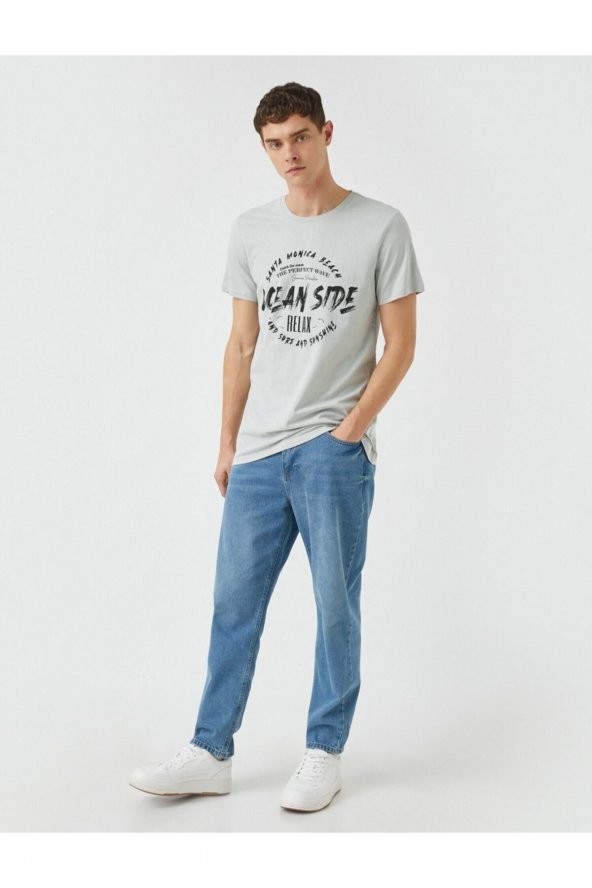 Baskılı Slim Fit Tişört - 2