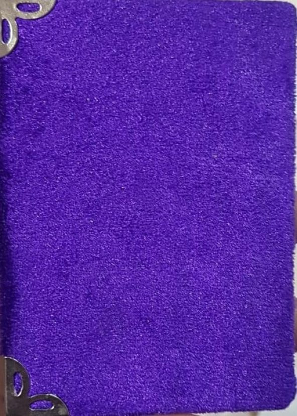 YASİN KADİFE KAPLI MOR 10*8 CM
