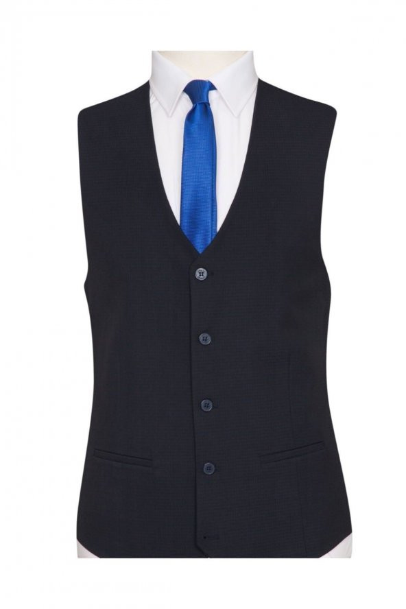 Yelekli Slim Fit Takım Elbise - 3