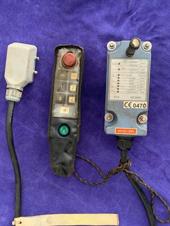 SAGA1 -K1 TX Kablosuz Vinç Kumandası - 4 Hareket Wireless Vinç Kumanda