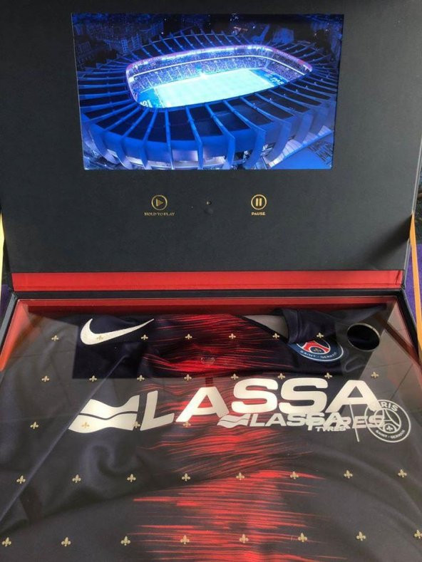 PSG Sponsorluk Forması Hediye Kutusu 2018 - PSG Koleksiyonluk LCD Ekranlı Hediye Kutusu - 3