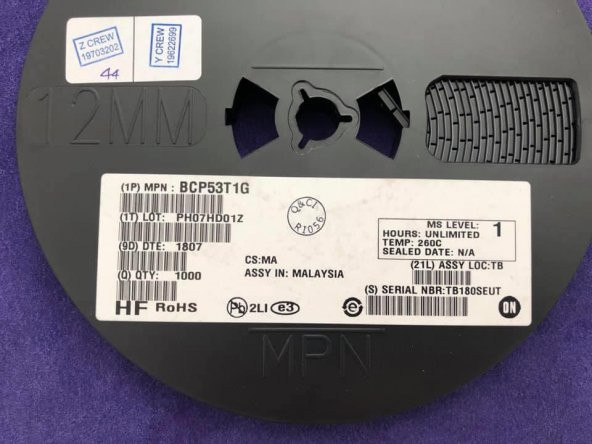 ON Semiconductor BCP53T1G 1.5V 80V PNP Transistör 1000 Adet - 3