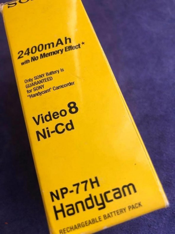 Sony NP-77H 6V 2400mAh Batarya - Sony Video Kamera Bataryası - 8