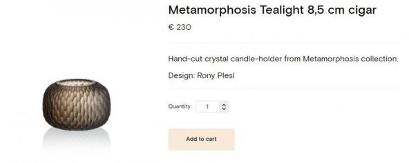 Rückl Metamorphosis Koleksiyonu El Kesimi Kristal Mumluk - 7