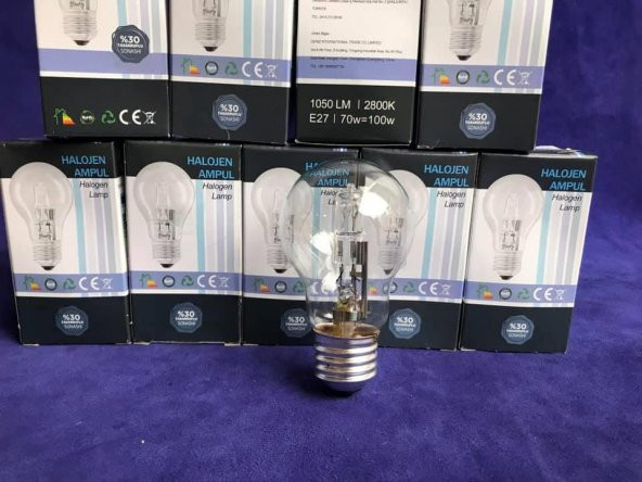 Halojen Ampul E27 100Watt (70w=100w )Tasarruflu Lamba - 4