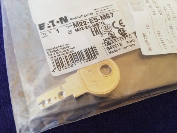 Eaton M22-ES-MS7 Anahtar - RMQ Titan Serisi - 3