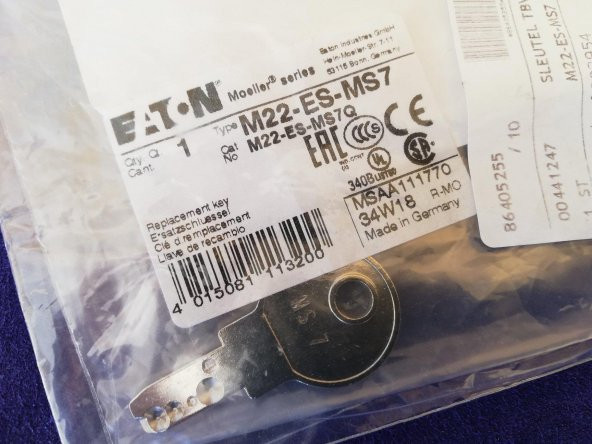 Eaton M22-ES-MS7 Anahtar - RMQ Titan Serisi - 5