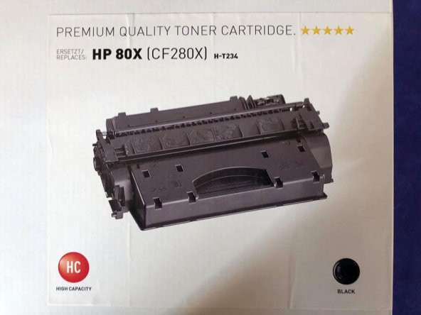 KMP H-T234 HC HP 80X CF280X Uyumlu Toner Kartuşu Siyah 1235,8300 - 4