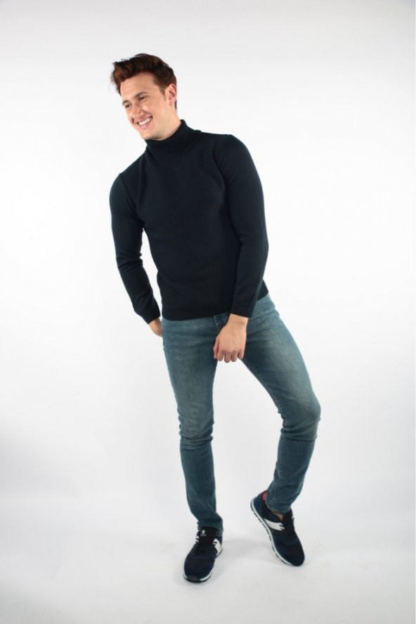 BLUES MODA Erkek Boğazlı Kazak - 3