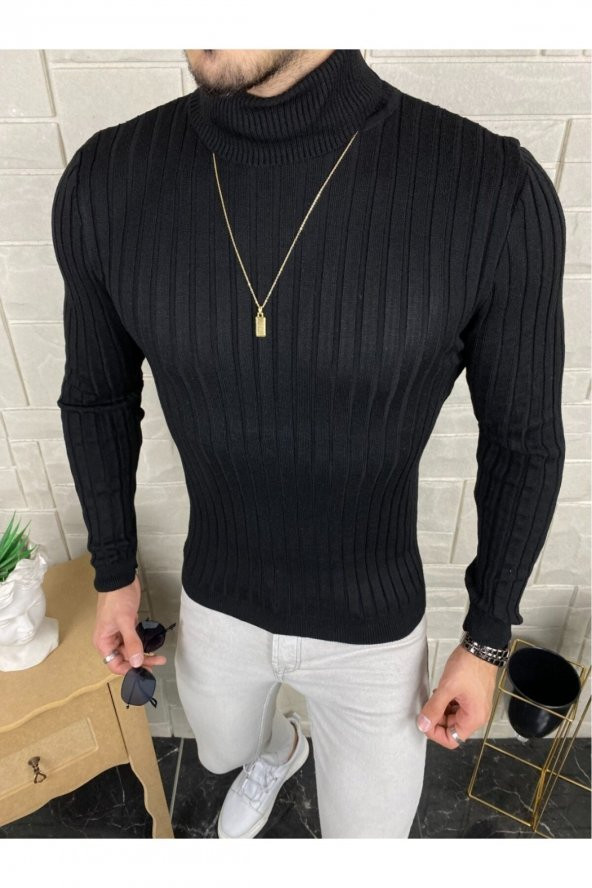 BLUES MODA Erkek Boğazlı Kazak - 4