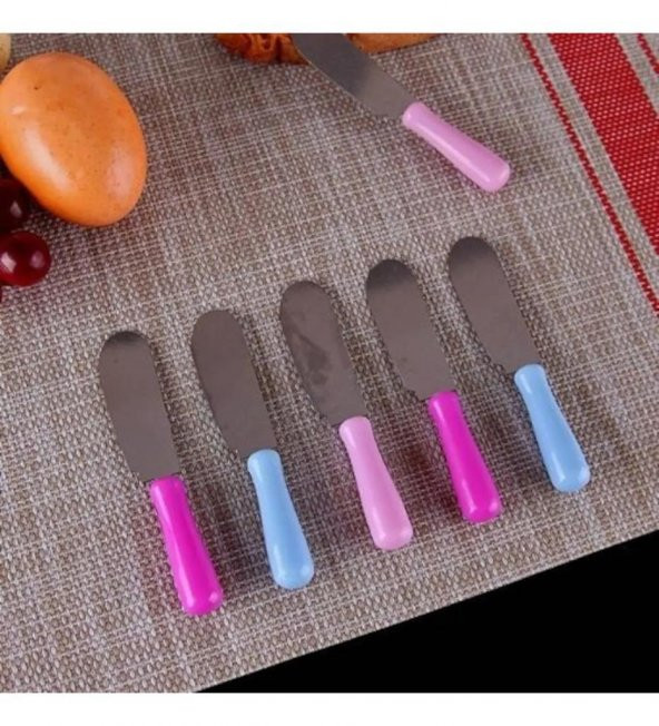 Kahvaltı Bıçağı Seti Renkli Saplı 6lı