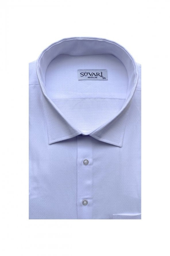 Battal Beden Armürlü Siyah Erkek Gömlek - Resim 3