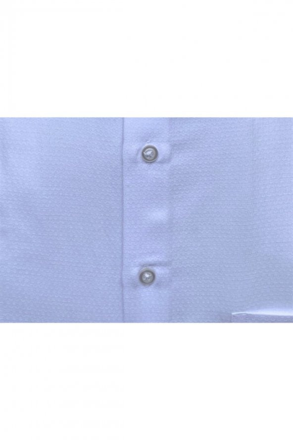 Battal Beden Armürlü Siyah Erkek Gömlek - Resim 4