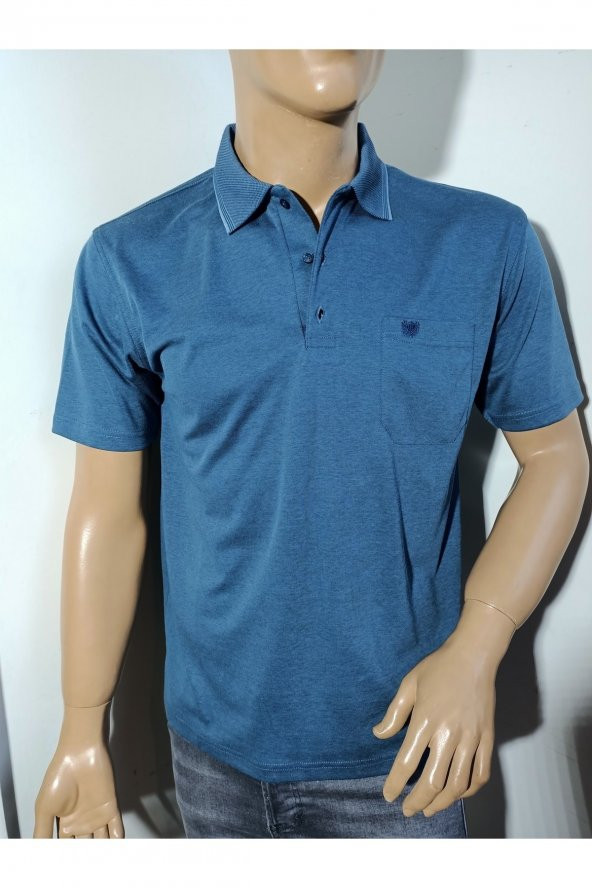 Klasik Tek Cep Yakalı T-shirt - 1
