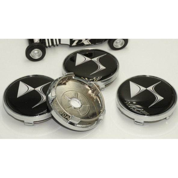 Citroen DS Logo Jant Göbeği Kapak Seti 60mm - 5