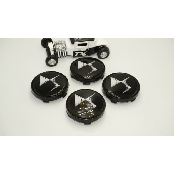 Citroen DS Logo Jant Göbeği Kapak Seti 60mm - 2