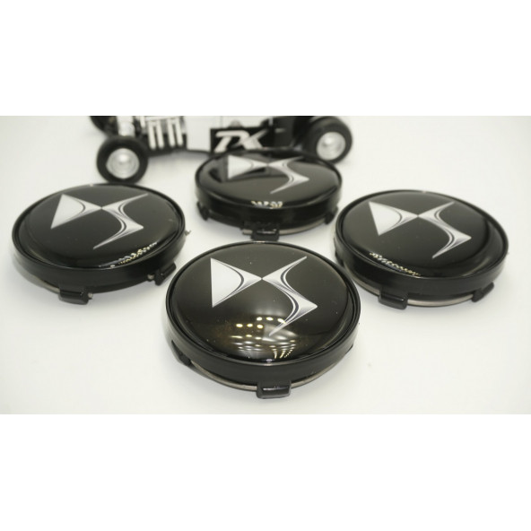 Citroen DS Logo Jant Göbeği Kapak Seti 60mm - 4