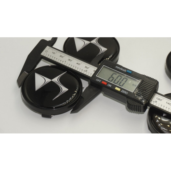 Citroen DS Logo Jant Göbeği Kapak Seti 60mm - 6