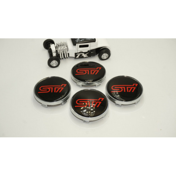 Subaru STi Jant Göbeği Kapak Seti 60mm - 2