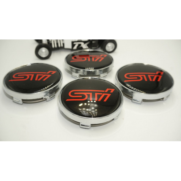 Subaru STi Jant Göbeği Kapak Seti 60mm - 4