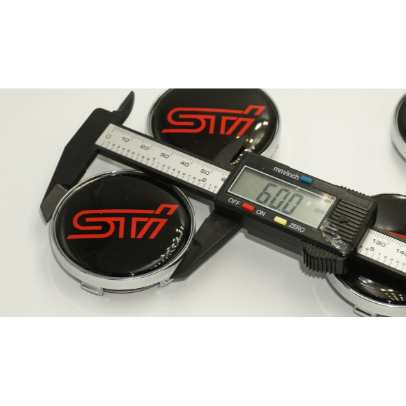 Subaru STi Jant Göbeği Kapak Seti 60mm - 6