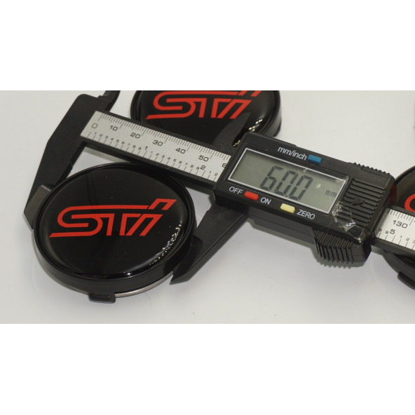 Subaru STi Jant Göbeği Kapak Seti 60mm - 6