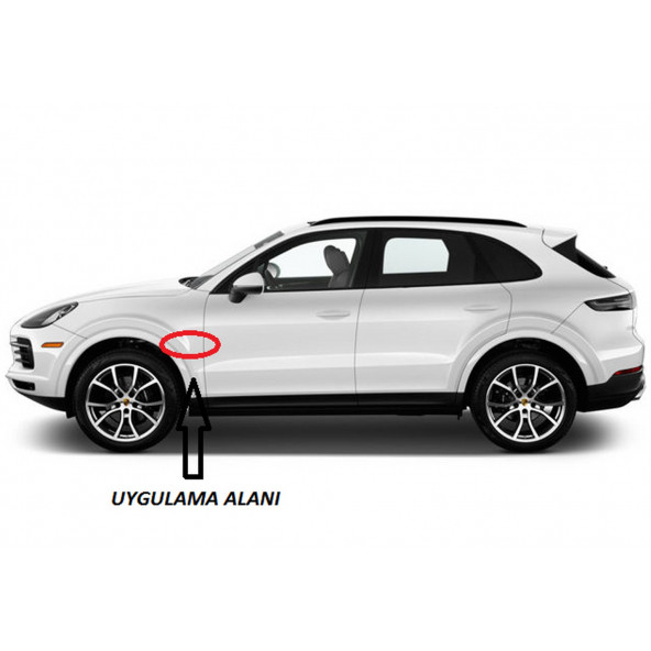 Porsche Çamurluk Yanı Köpekbalığı Solungaçları Hava Vent Air Flow - 5