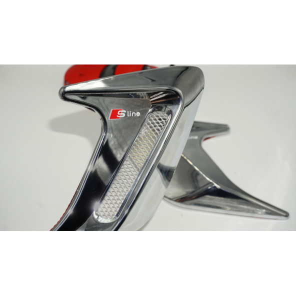 Audi S Line Çamurluk Yanı Köpekbalığı Solungaçları Hava Vent Air Flow ürün görseli